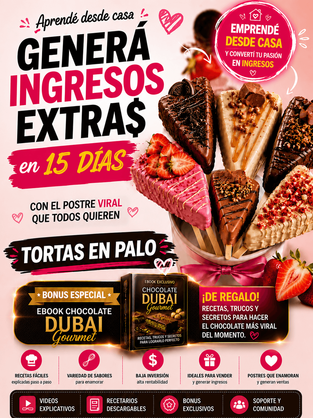 TORTAS EN PALO🍓