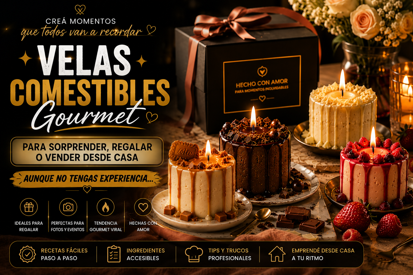 Parece una vela… pero es un postre gourmet🤯